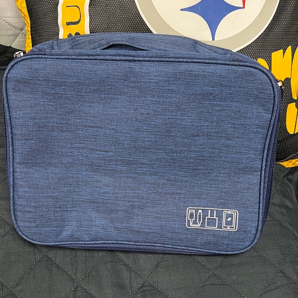 Blue Electronics Bag - image 1